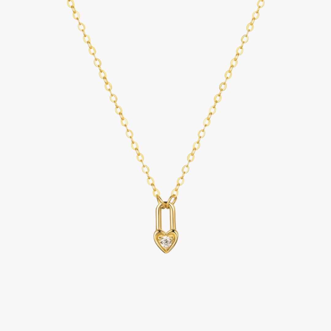 Tiny Heartlock Necklace