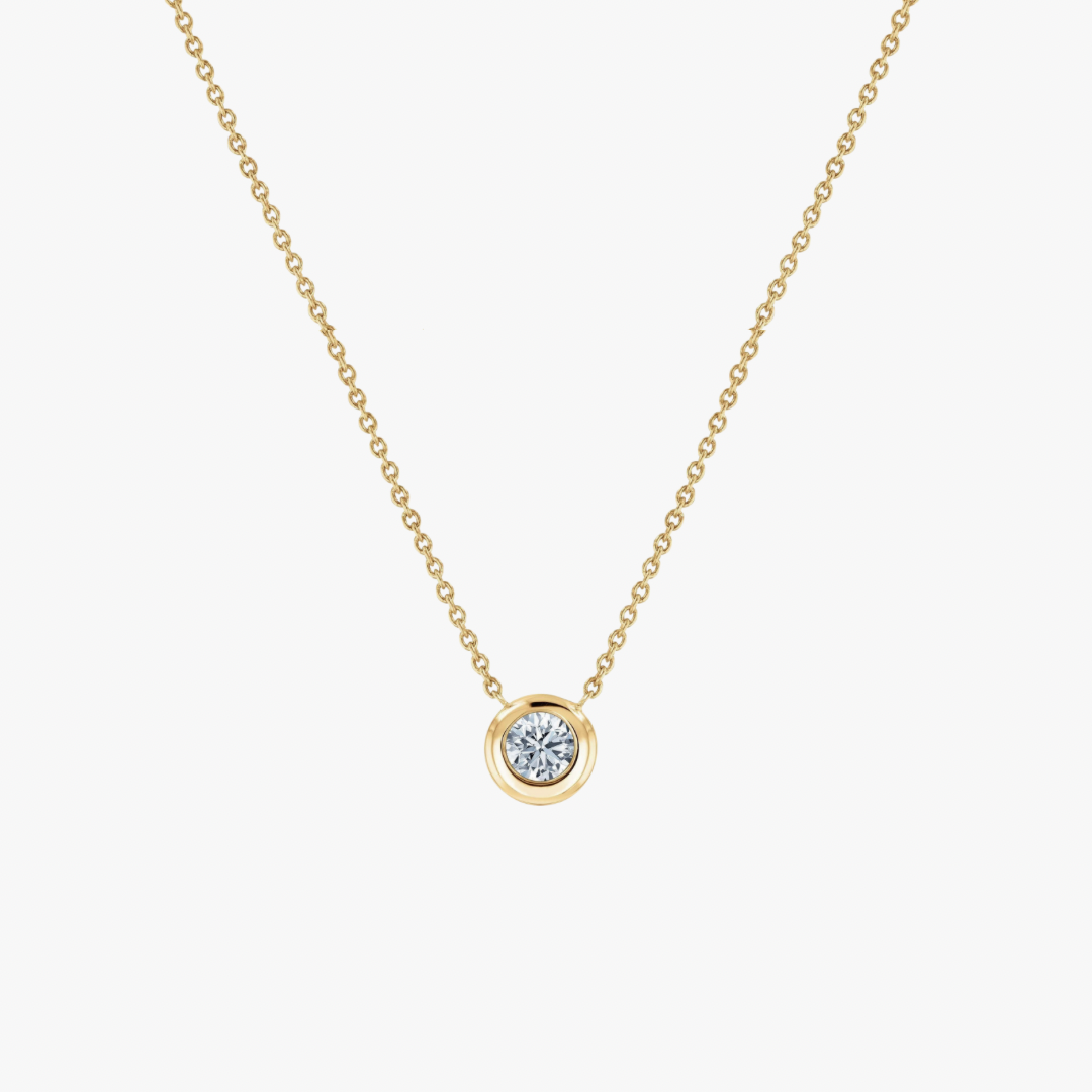 Bezel Solitaire Necklace