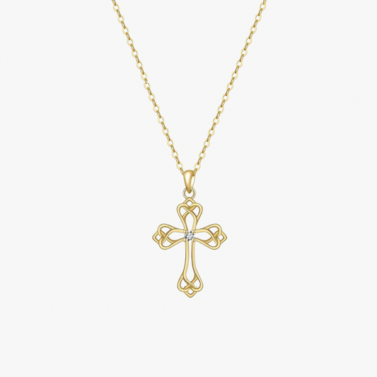 Hollow Cross Necklace