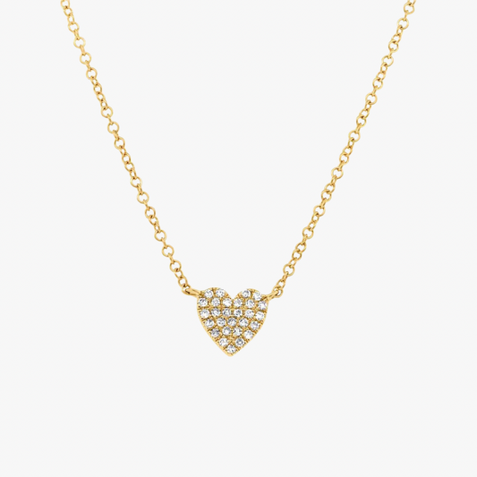 Pave Heart Necklace