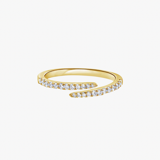 Pave Spiral Ring