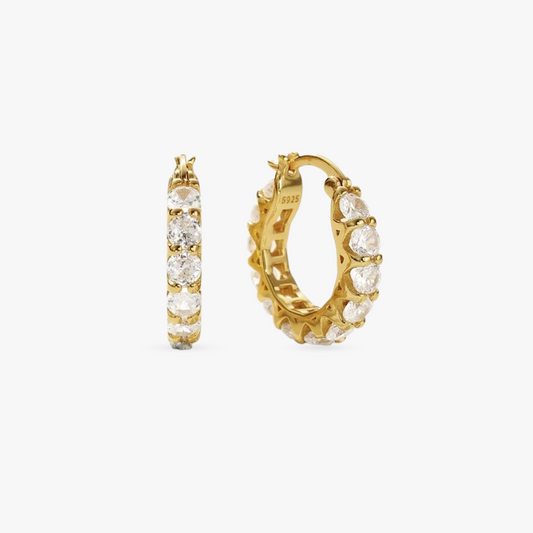 Luxe Diamante Hoops