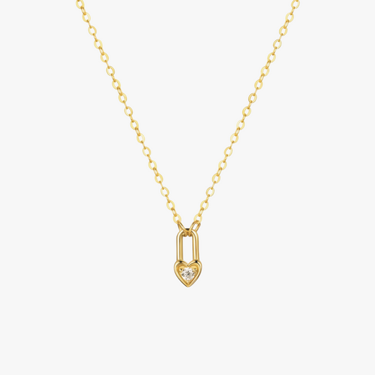 Tiny Heartlock Necklace