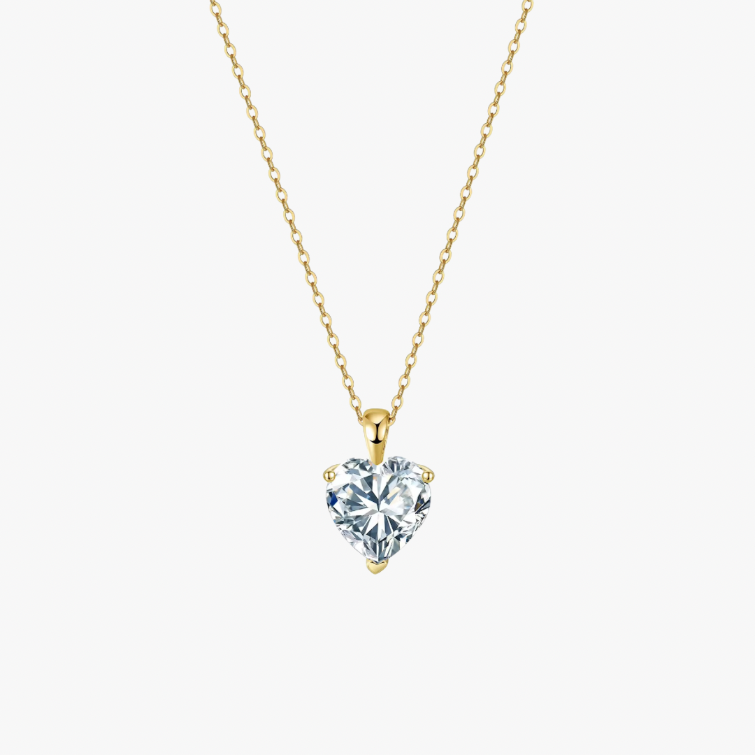 Solitaire Heart Necklace