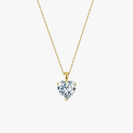 Solitaire Heart Necklace