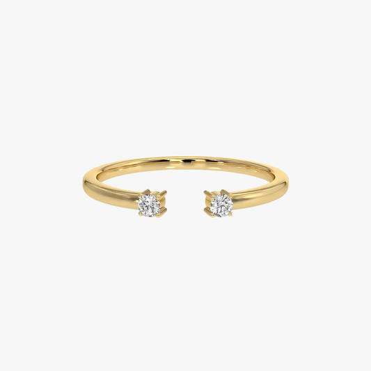 Two Stone Cuff Ring