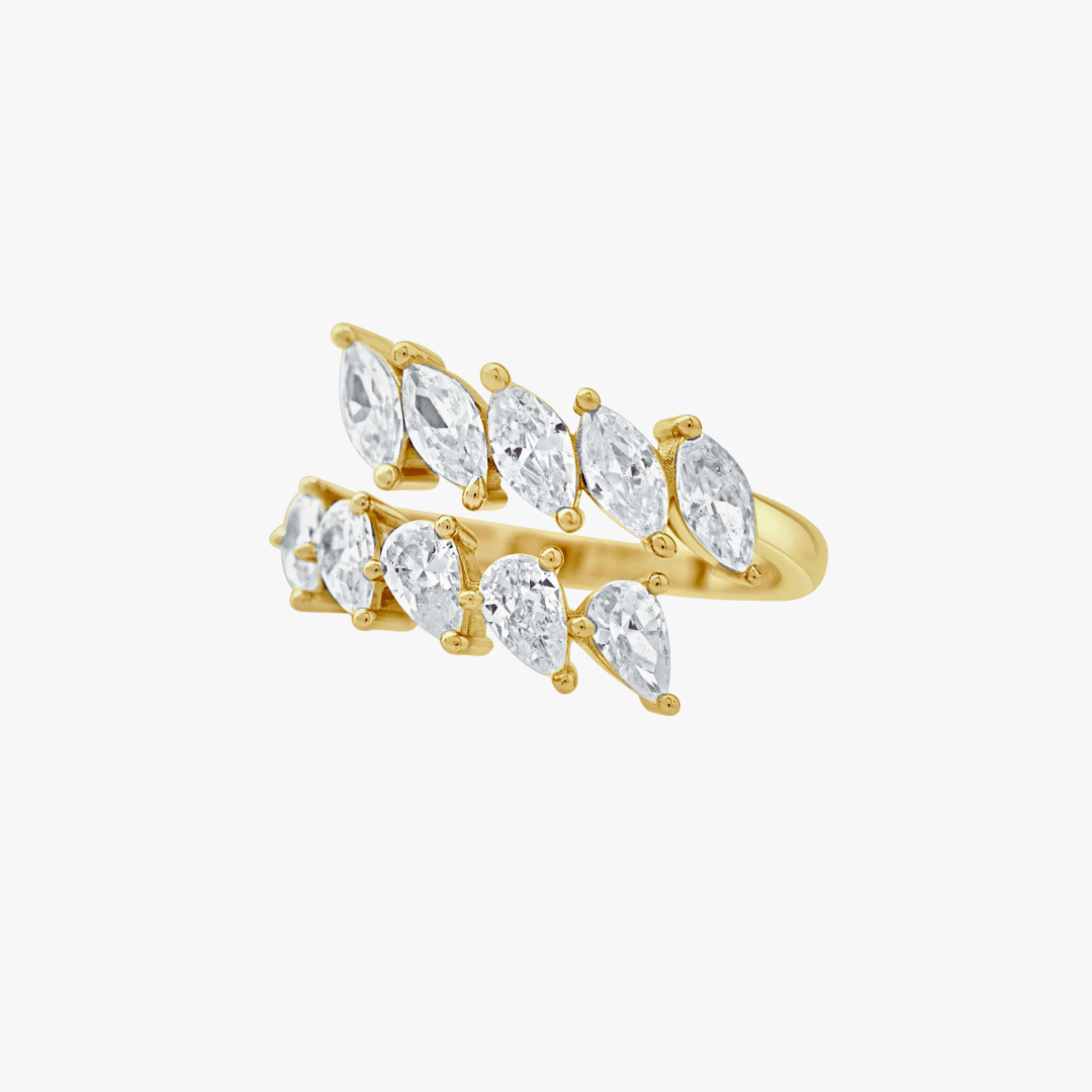 Marquise Spiral Ring