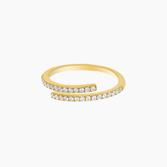 Pave Spiral Ring