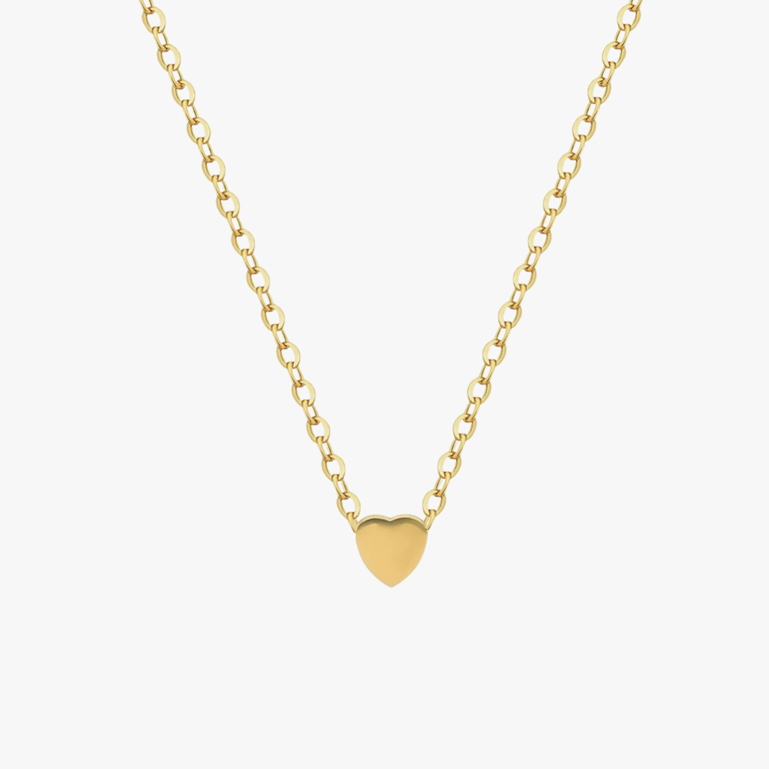 Tiny Heart Charm Necklace